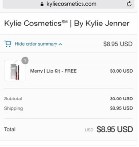 Kylie Cosmetics Coupon Discount 15$